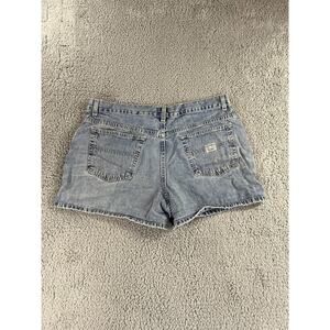 Vintage Old Navy Blue Jean Shorts Womens 18 Y2K Retro 90s High Rise Denim